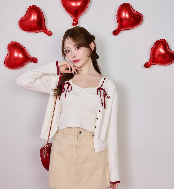  「【Heart collection】ハートポケットミニスカート」|スカート|