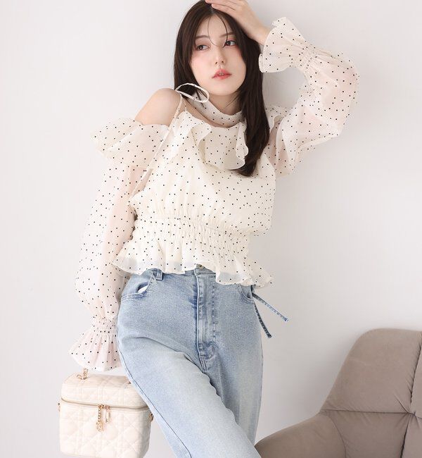  「2WAYワンショルブラウス」|シャツ・ブラウス|