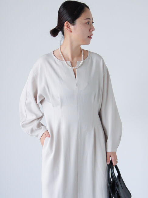 sm2rhythm「【セレモニーアイテム】ウエストタックワンピース」|ワンピース|