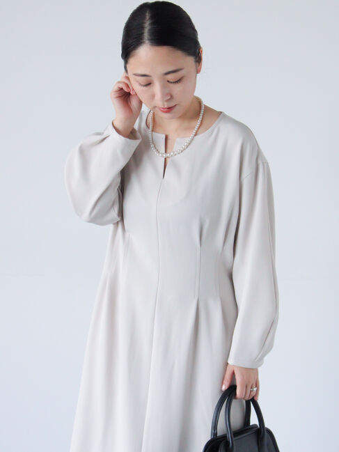 sm2rhythm「【セレモニーアイテム】ウエストタックワンピース」|ワンピース|