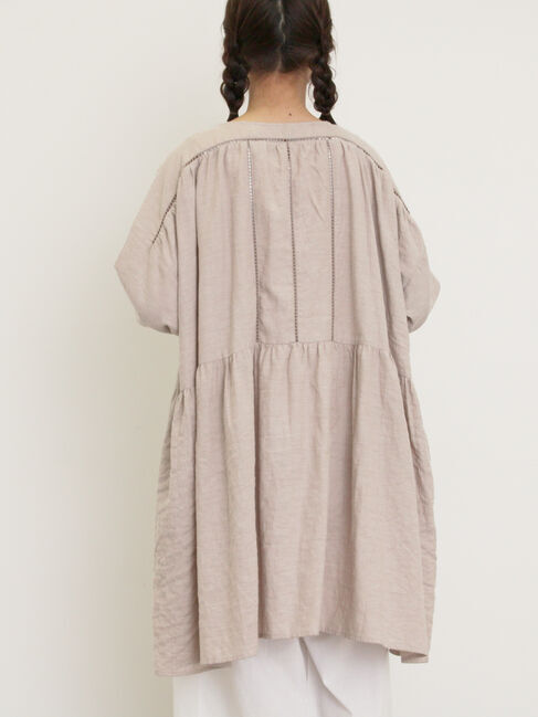 Samansa Mos2「はしごレースふんわりチュニック」|シャツ・ブラウス|