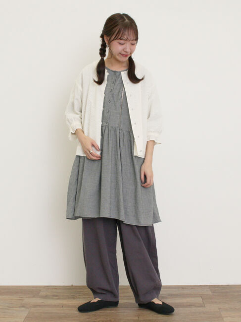 Samansa Mos2「はしごレースふんわりチュニック」|シャツ・ブラウス|