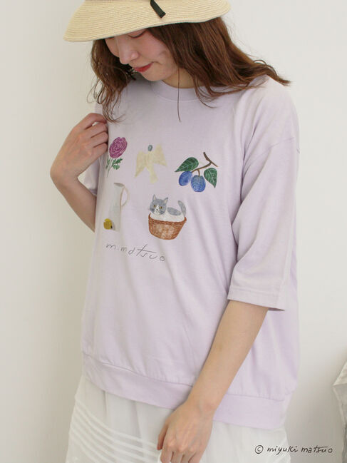 Samansa Mos2「【miyuki matsuo&times;Samansa Mos2】タックTシャツ」|Tシャツ・カットソー|