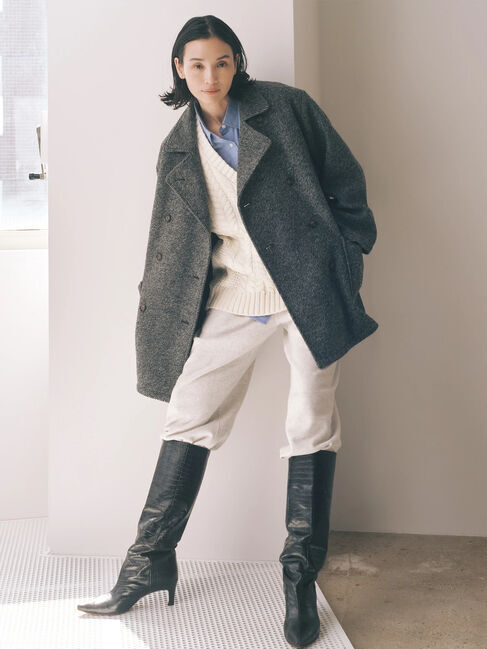 sm2rhythm「ケーブルニットベスト」|ダウンベスト・ベスト|