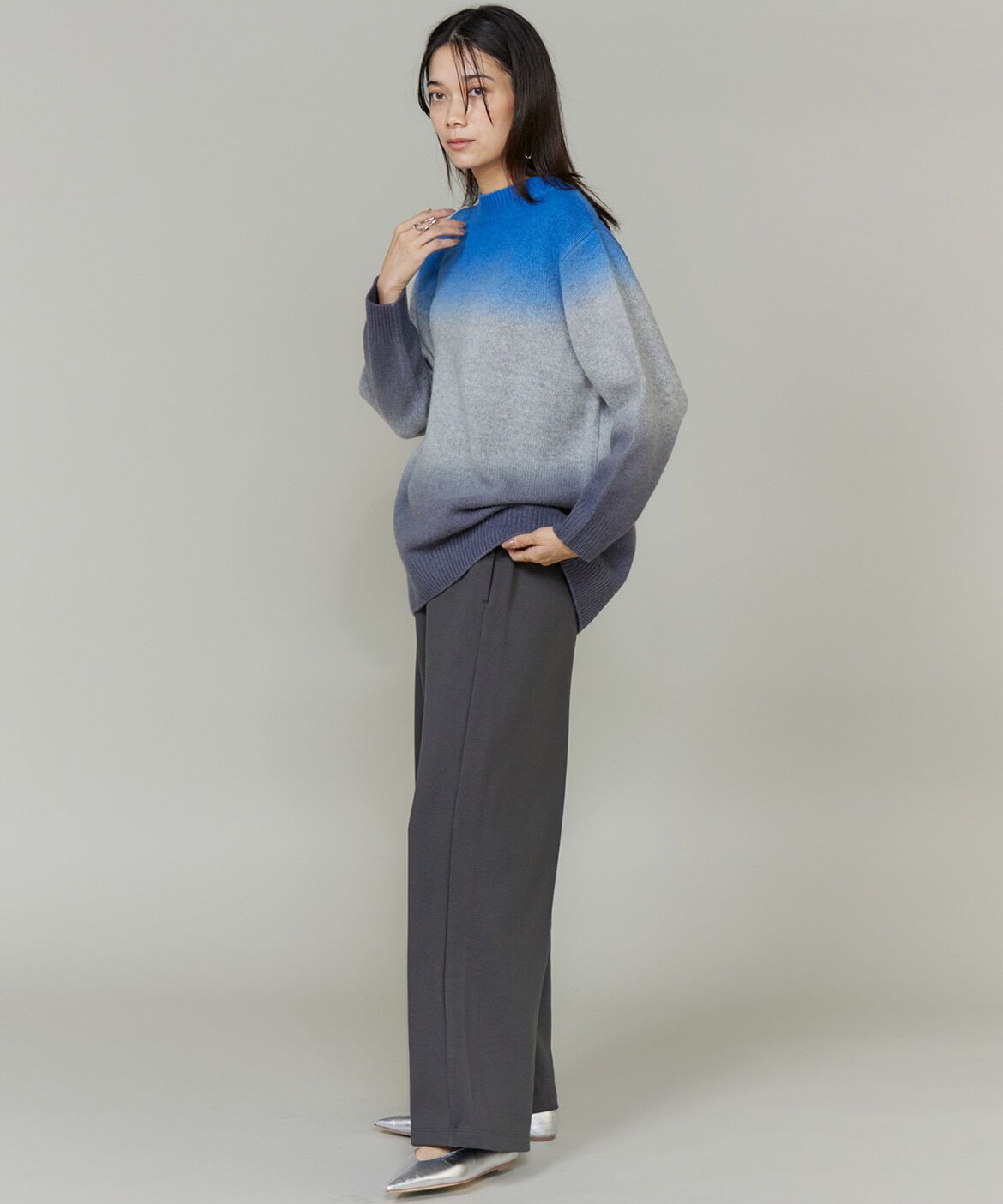 INED「グラデーションニットプルオーバー《YVON》」|ニット・セーター|