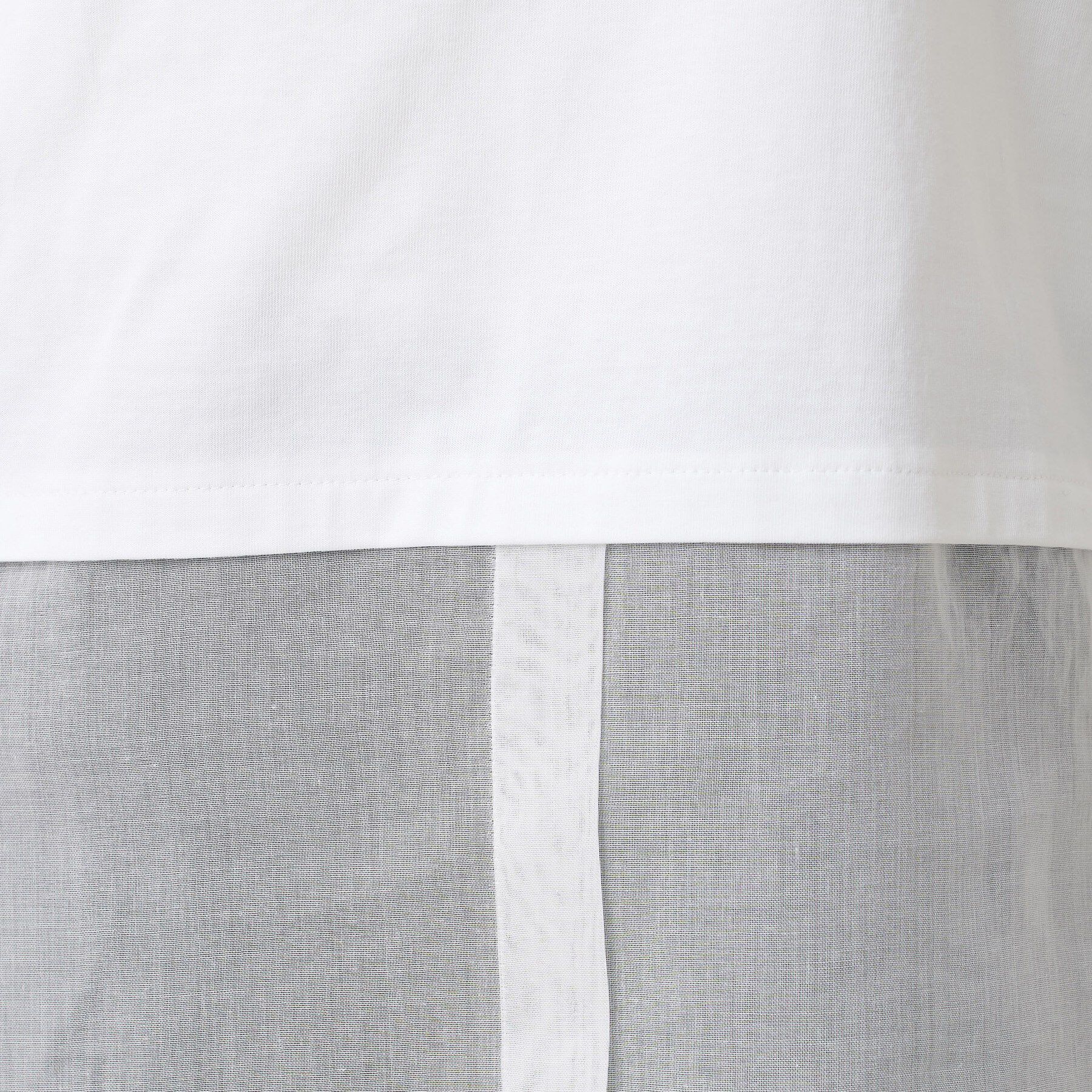 UNTITLED「【洗える/レイヤードTシャツ】シャツディテールレイヤードプルオーバー」|Tシャツ・カットソー|