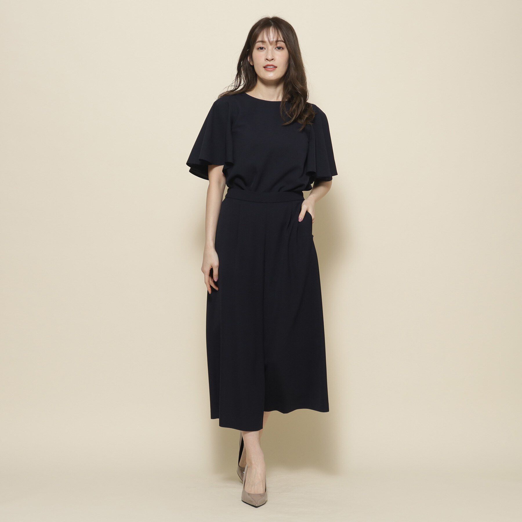 COUP DE CHANCE「【洗える／／セットアップ可】リラクシー大人フリルブラウス」|シャツ・ブラウス|