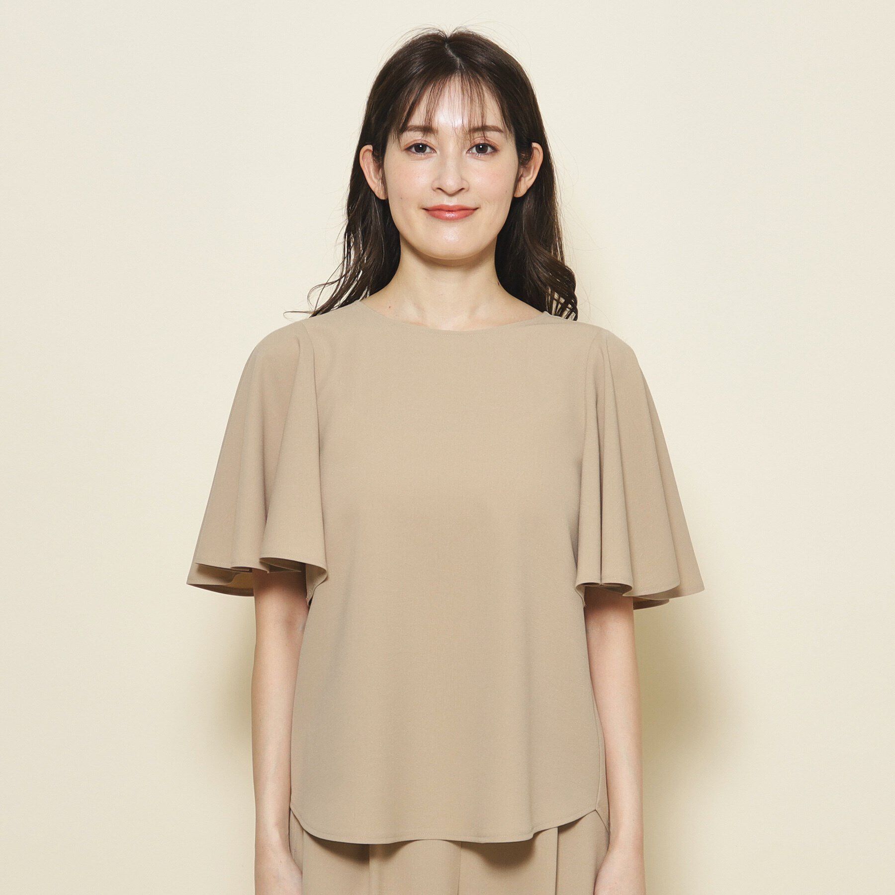 COUP DE CHANCE「【洗える／／セットアップ可】リラクシー大人フリルブラウス」|シャツ・ブラウス|