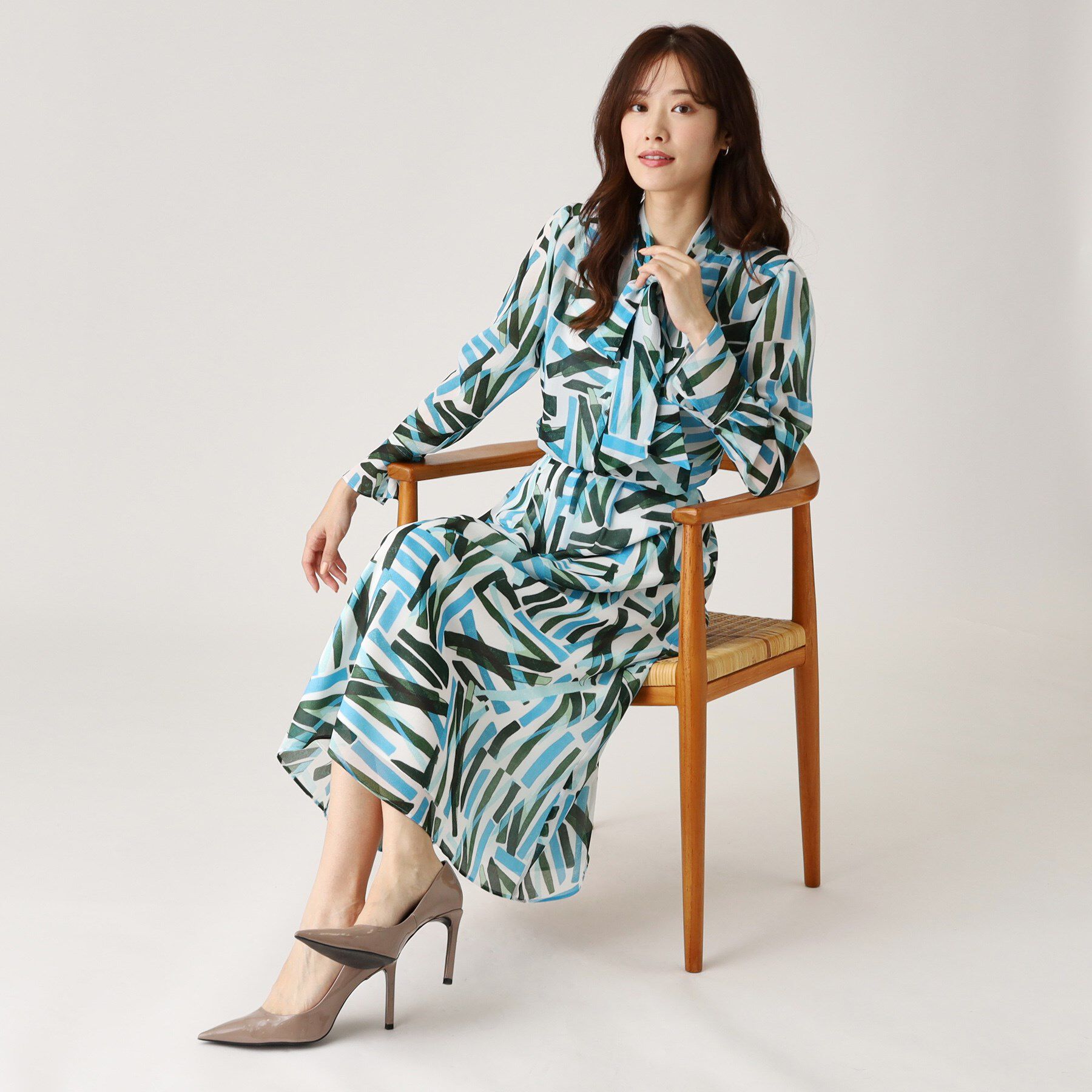 COUP DE CHANCE「【洗える／ウエストゴム】柄スカート」|スカート|