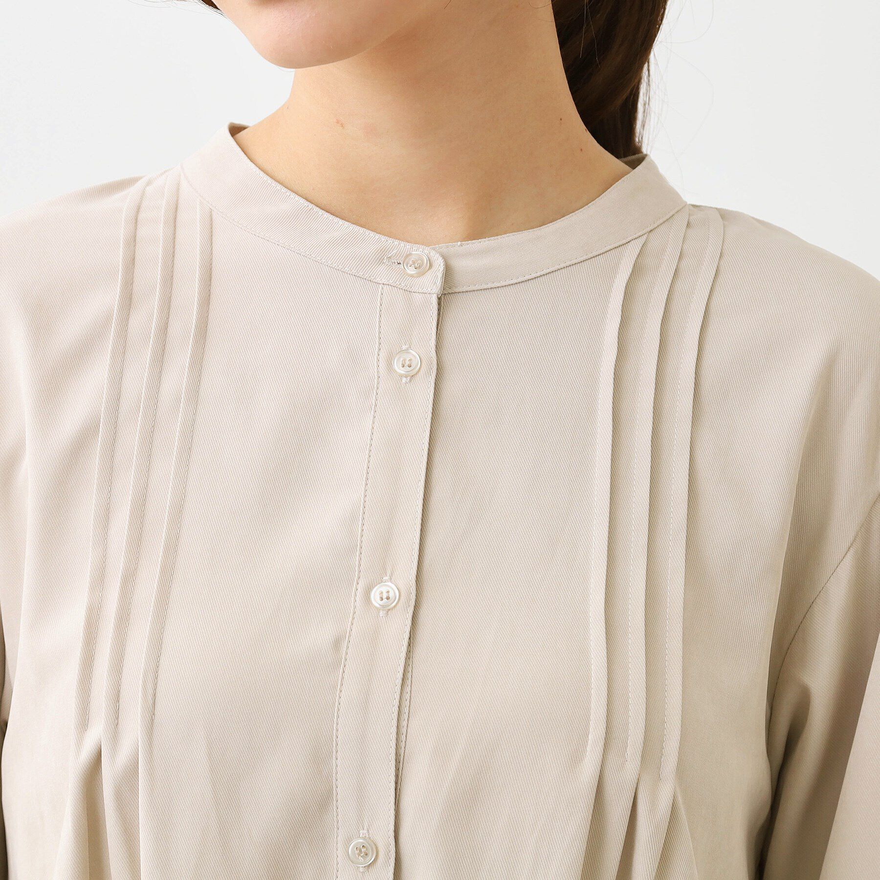 Reflect「【E‐QUALITY／手洗い可】リラクシーバンドカラーワンピース」|ワンピース|