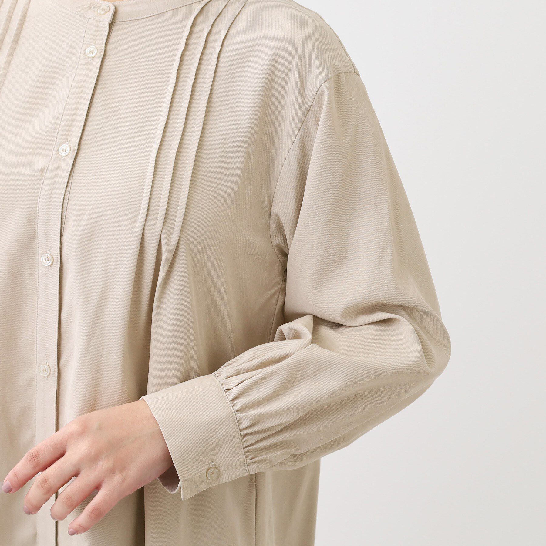 Reflect「【E‐QUALITY／手洗い可】リラクシーバンドカラーワンピース」|ワンピース|