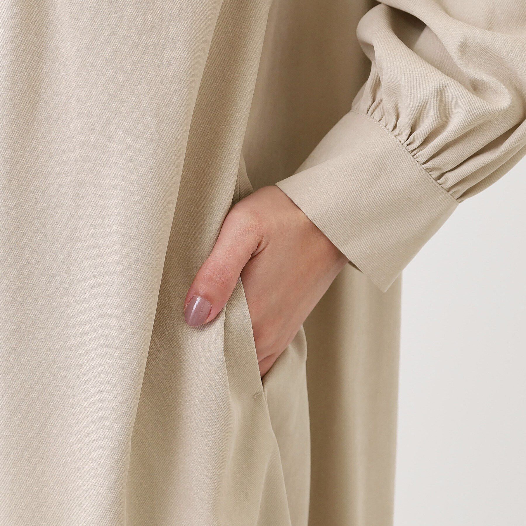 Reflect「【E‐QUALITY／手洗い可】リラクシーバンドカラーワンピース」|ワンピース|