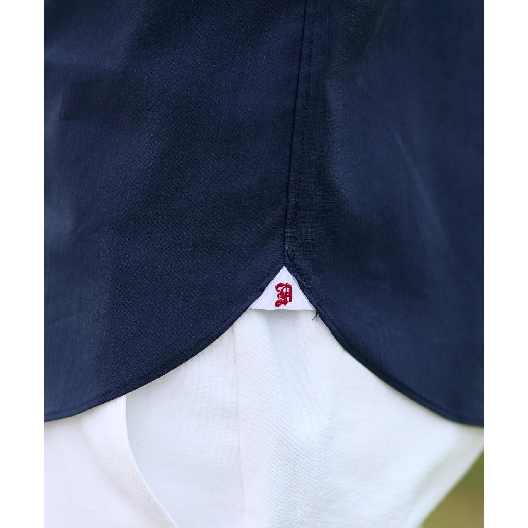 DRESSTERIOR「リネン混スリークオーターシャツ」|シャツ・ブラウス|