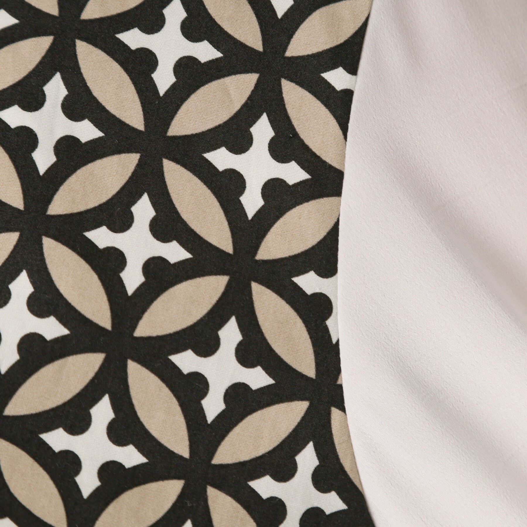 DRESSTERIOR「【美人百花/モデル美香着用】オーバーラップサークルコンビシャツ」|シャツ・ブラウス|