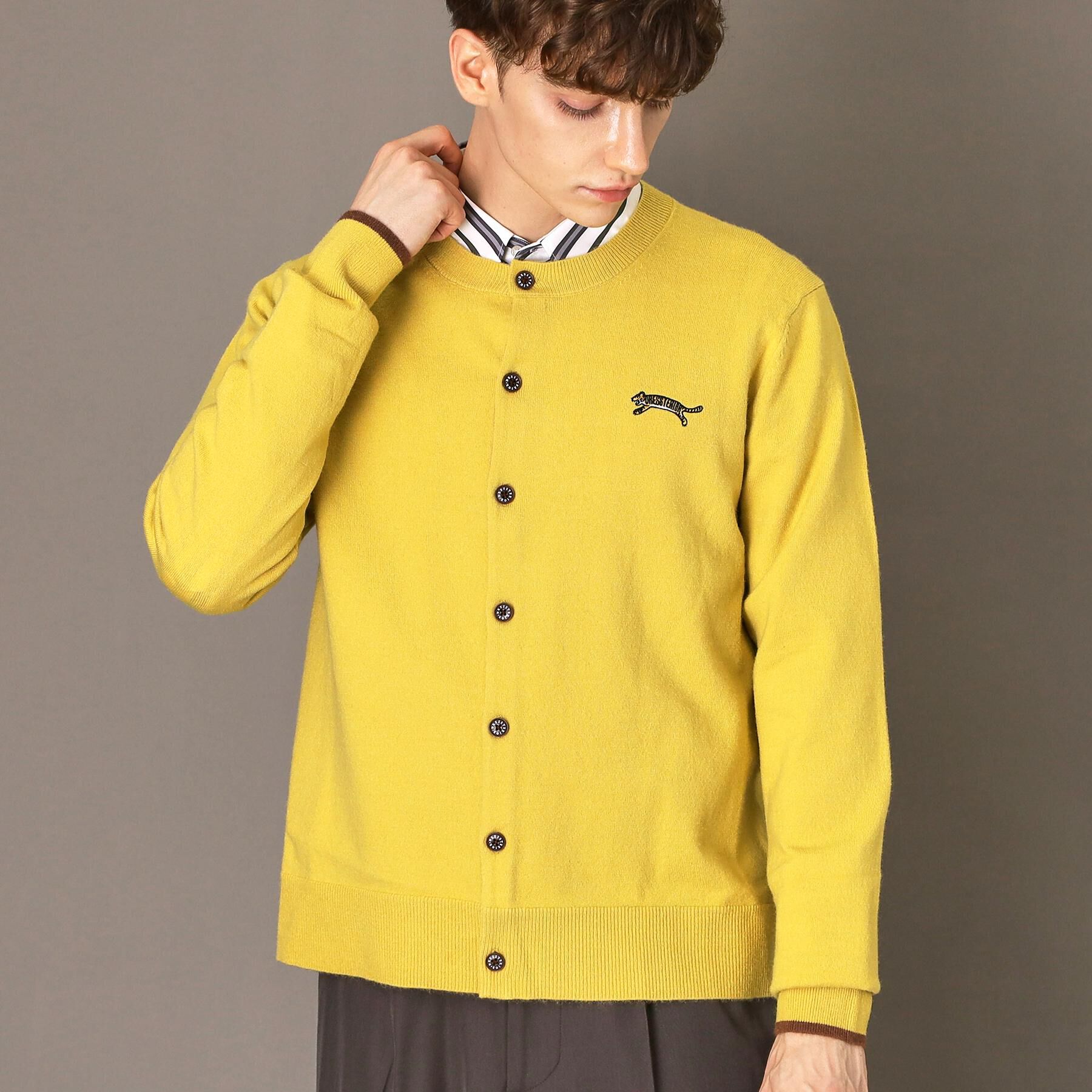 DRESSTERIOR「【Monomax11月号掲載】タイガーエンブロイダリー ラウンドネックカーディガン」|カーディガン|