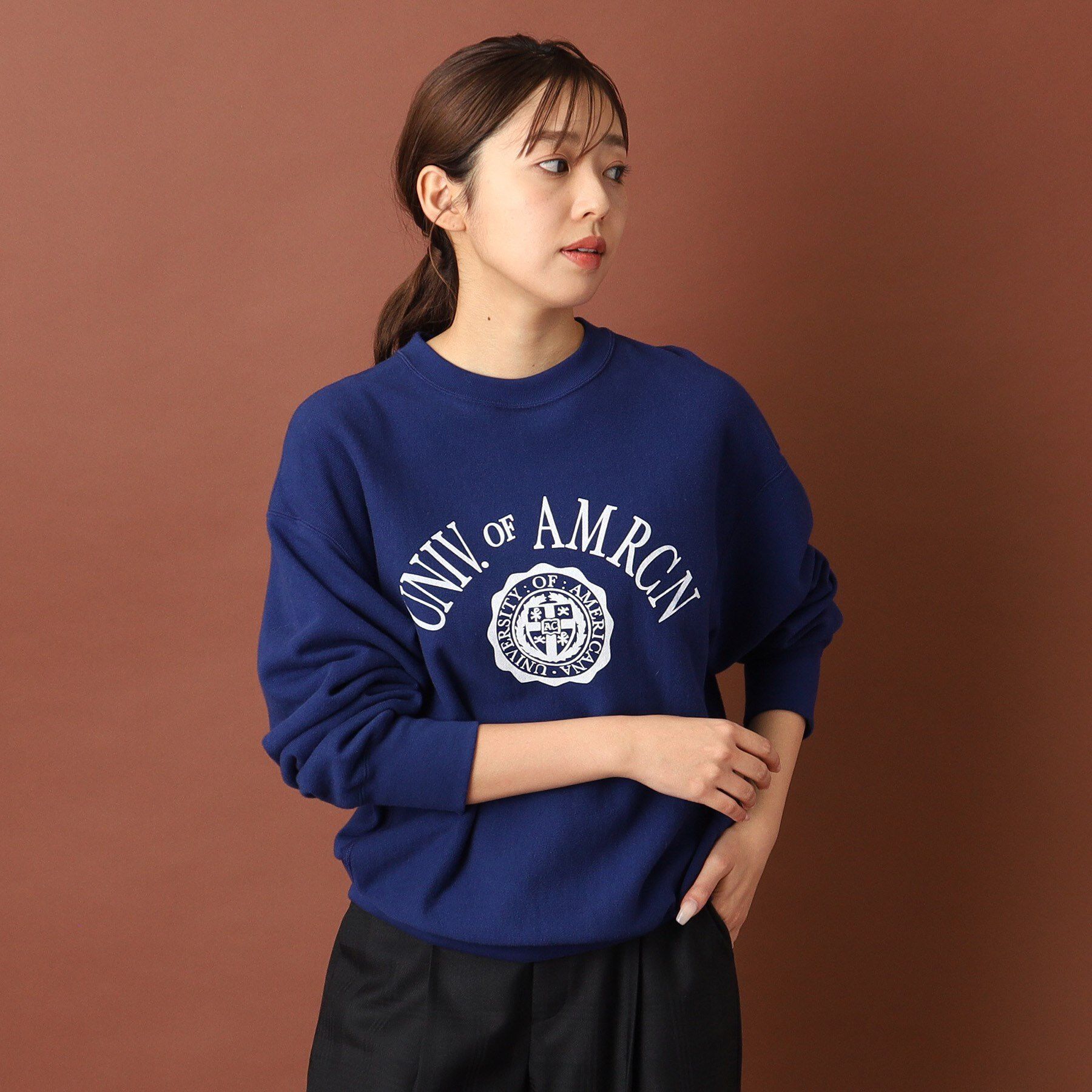 DRESSTERIOR「Americana（アメリカーナ）カレッジロゴスウェット」|パーカー|