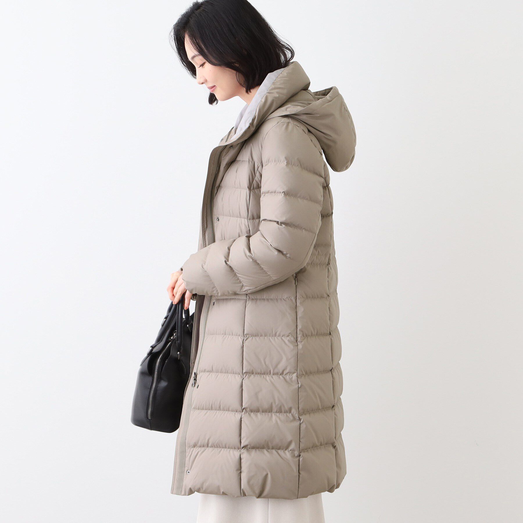 INDIVI「【洗える／撥水】ウォッシャブルロング丈ダウンコート」|ダウン|