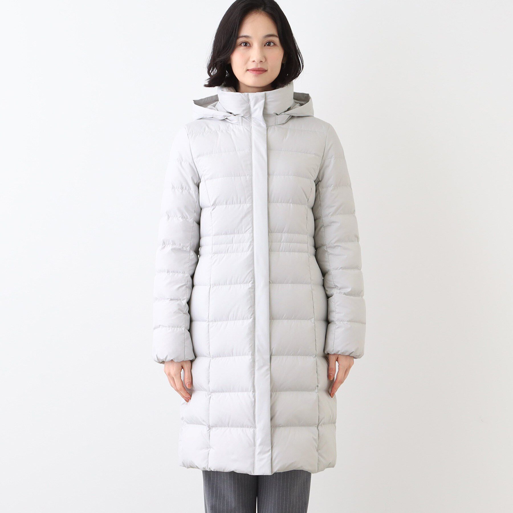 INDIVI「【洗える／撥水】ウォッシャブルロング丈ダウンコート」|ダウン|