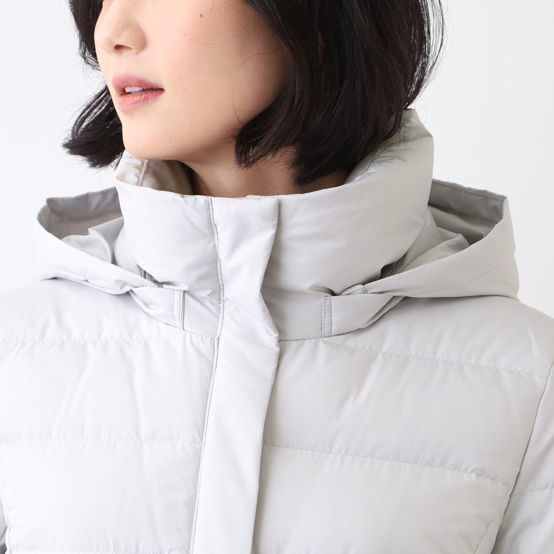 INDIVI「【洗える／撥水】ウォッシャブルロング丈ダウンコート」|ダウン|