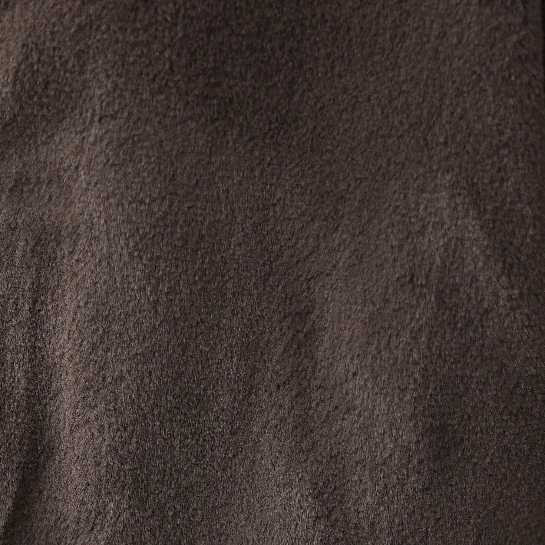 INDIVI「【トレンドコート】大人フェイクファーコート」|ノーカラーコート|