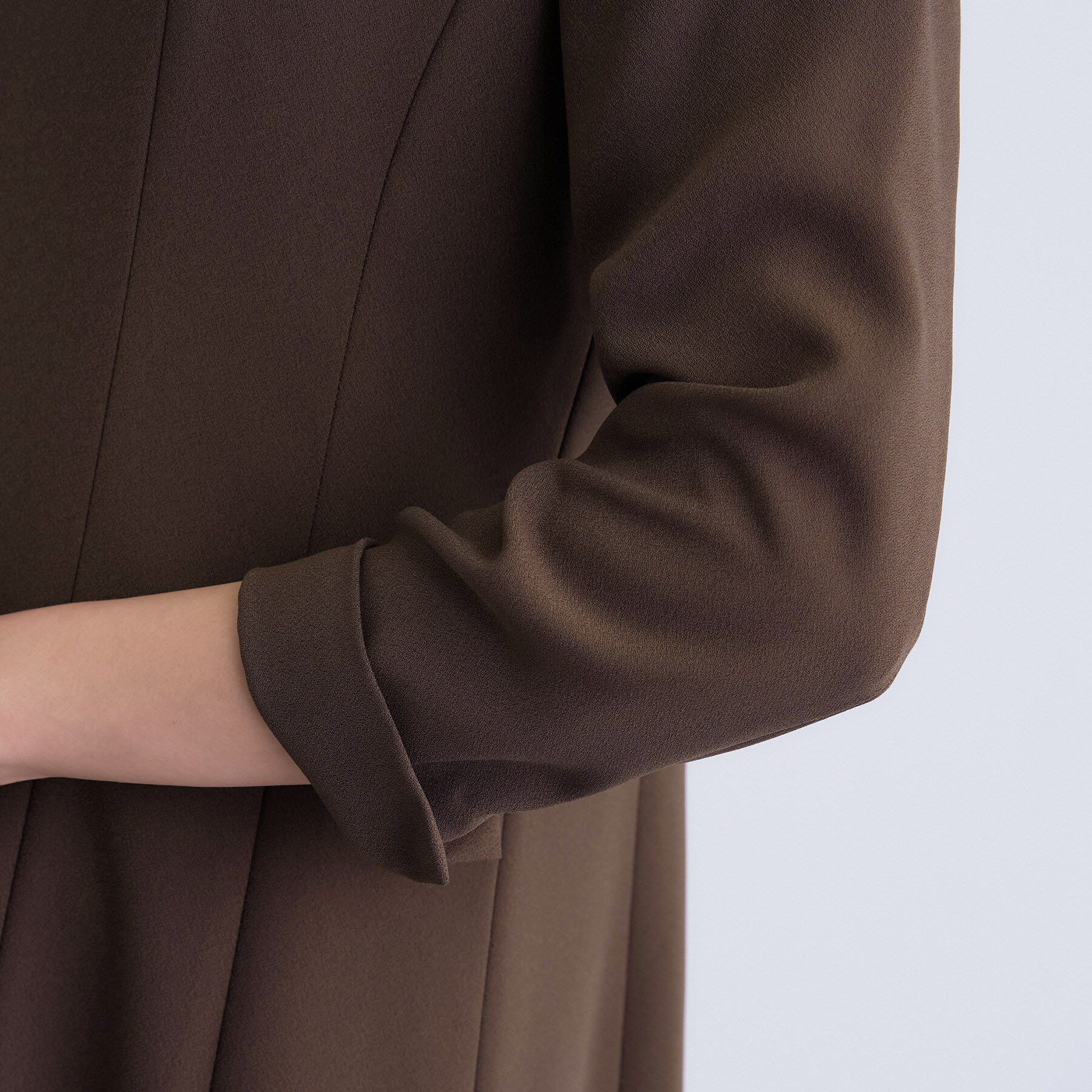 INDIVI「【洗える／UVケア】ジョーゼットフレアワンピース」|ワンピース|