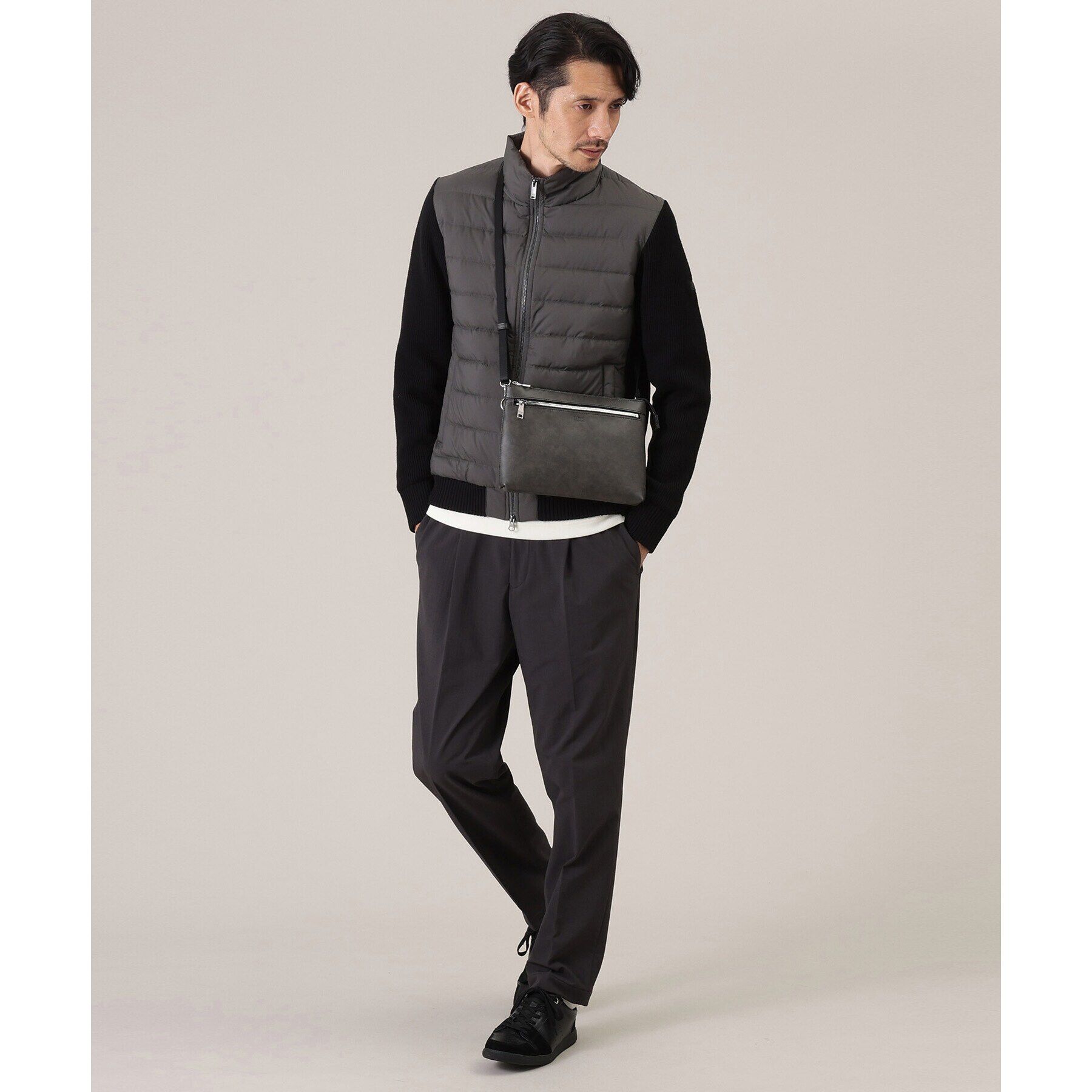 TAKEO KIKUCHI「【マーブルレザー】2WAY クラッチバッグ」|クラッチバッグ|