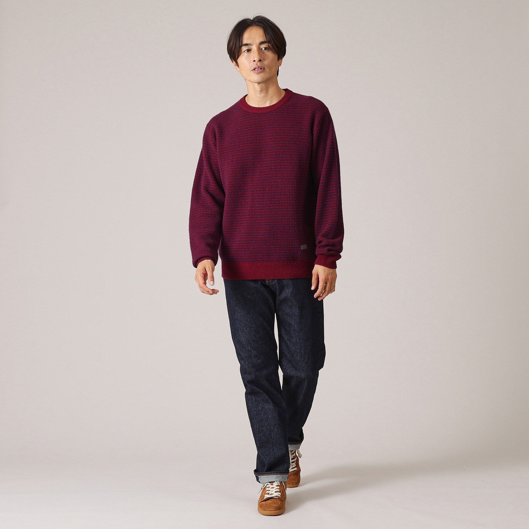 TAKEO KIKUCHI「ドットメランジ プルオーバー ニット」|ニット・セーター|