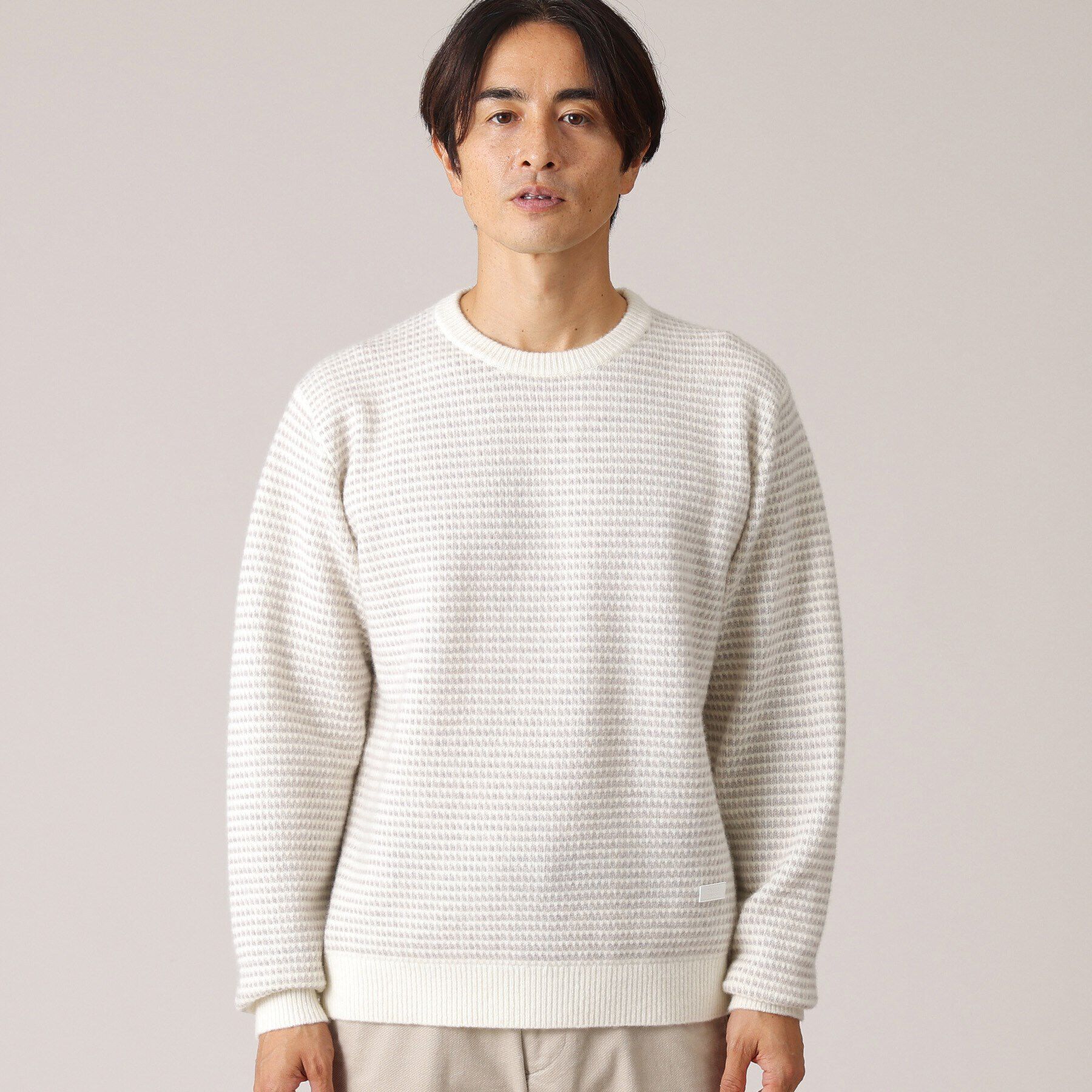 TAKEO KIKUCHI「ドットメランジ プルオーバー ニット」|ニット・セーター|