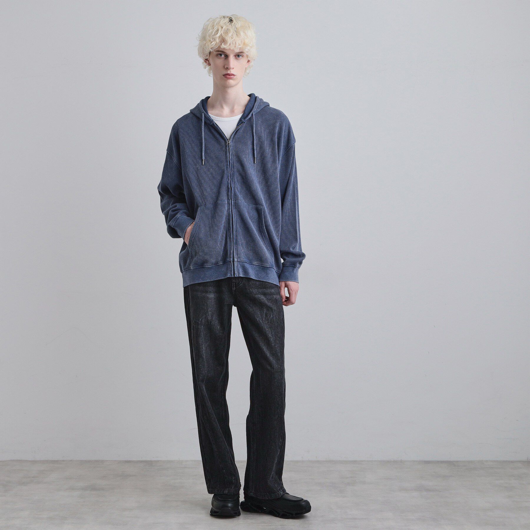 tk.TAKEO KIKUCHI「ヴィンテージワッフルジップパーカー」|パーカー|