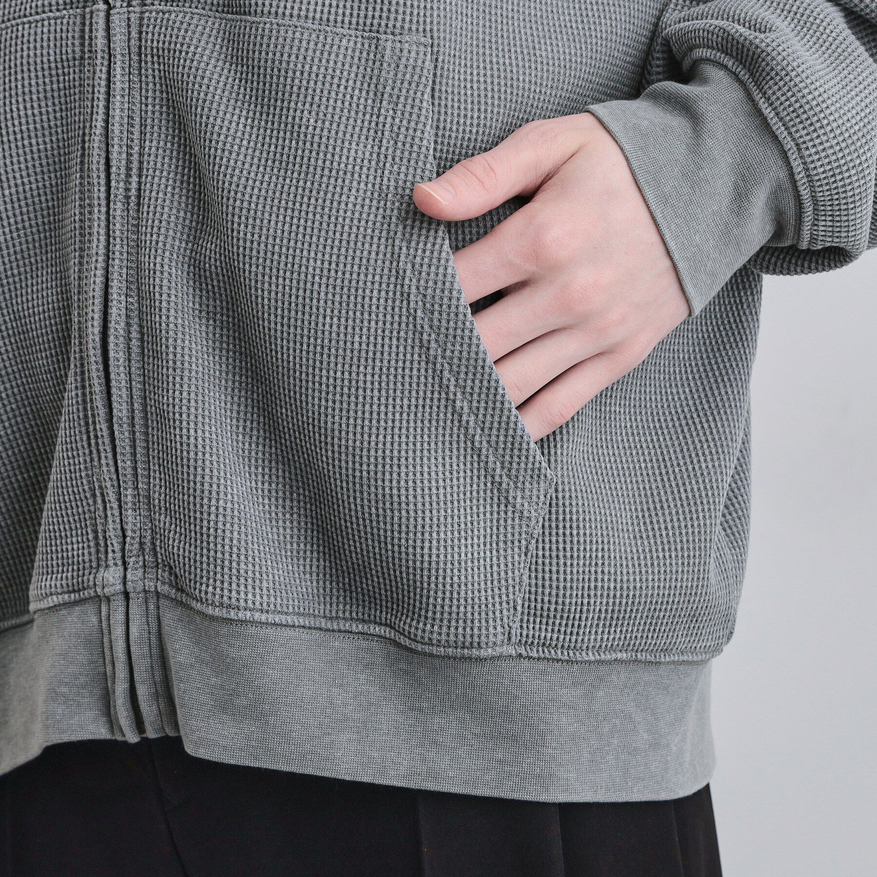 tk.TAKEO KIKUCHI「ヴィンテージワッフルジップパーカー」|パーカー|