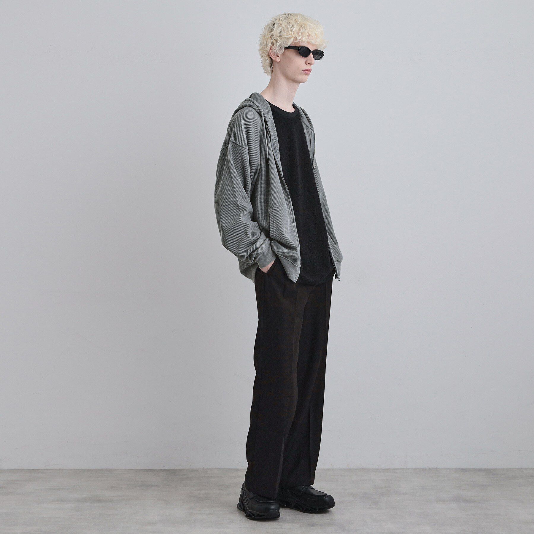 tk.TAKEO KIKUCHI「ヴィンテージワッフルジップパーカー」|パーカー|