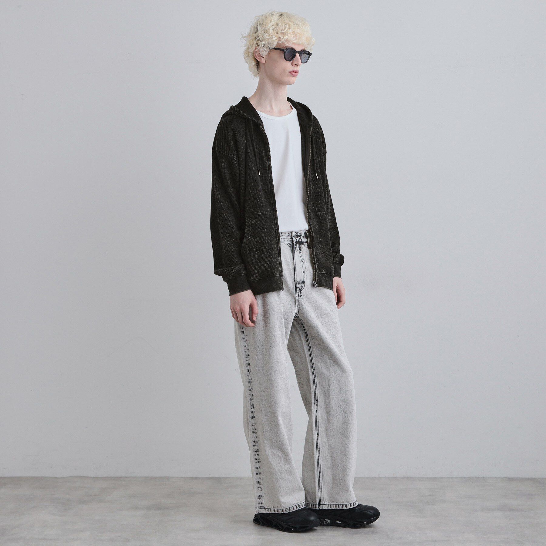 tk.TAKEO KIKUCHI「ヴィンテージワッフルジップパーカー」|パーカー|