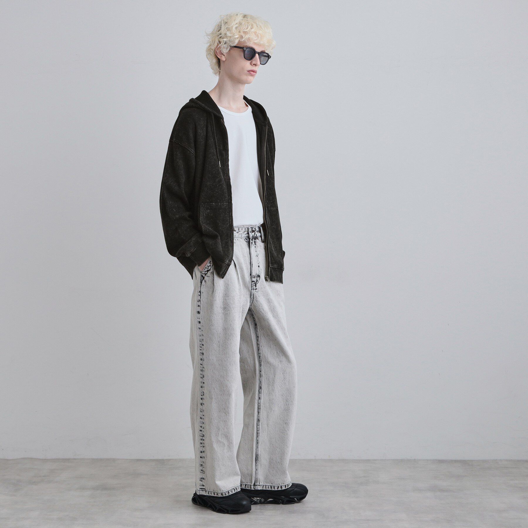 tk.TAKEO KIKUCHI「ヴィンテージワッフルジップパーカー」|パーカー|