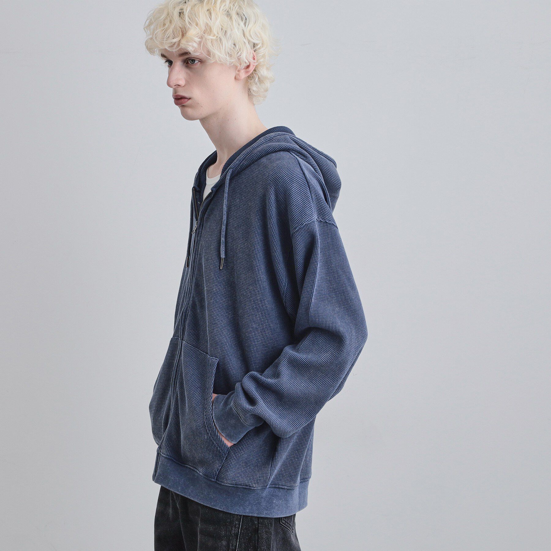 tk.TAKEO KIKUCHI「ヴィンテージワッフルジップパーカー」|パーカー|