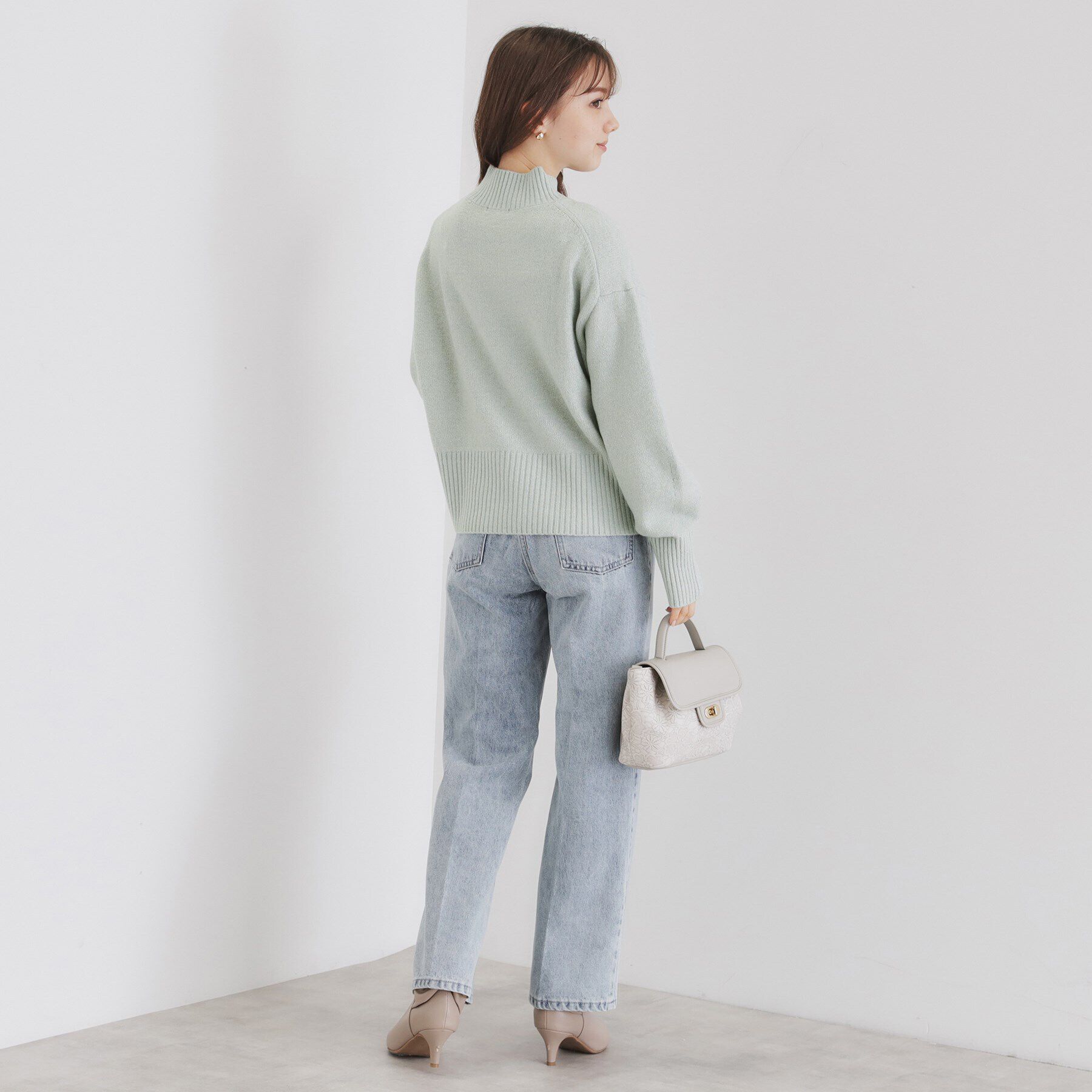 index「《5color/S-LLsize》ミックスカラーラメハイネックニット【洗濯機洗い可】」|ニット・セーター|