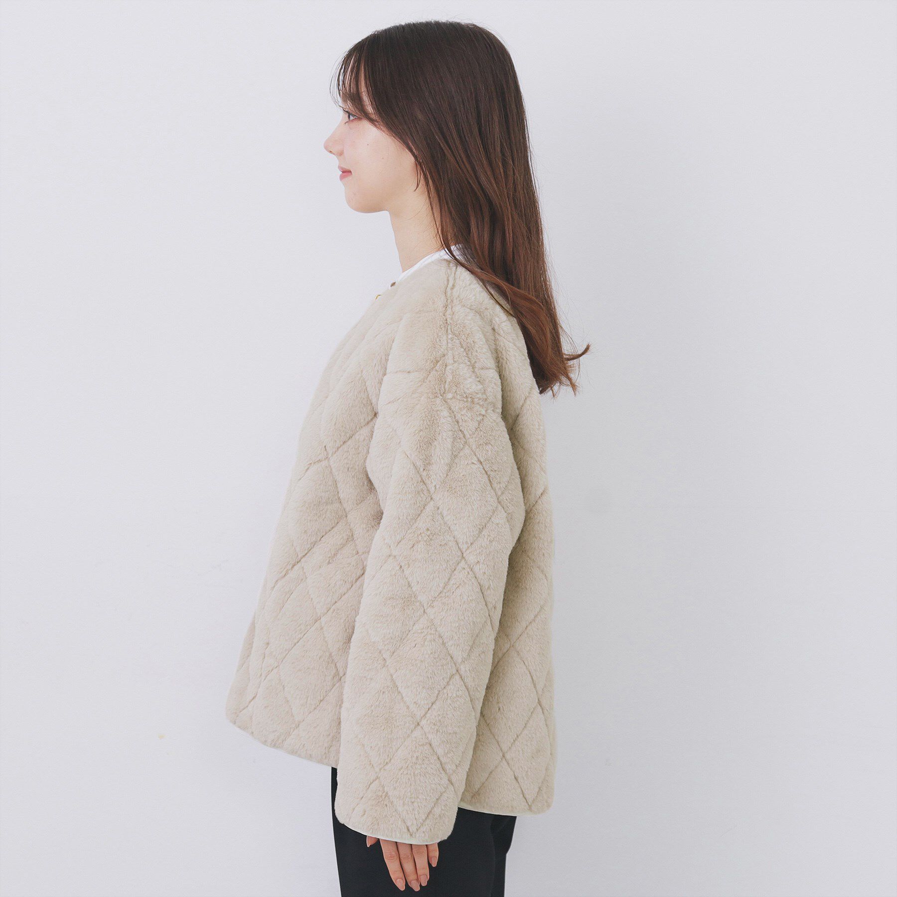 index「リバーシブル キルティングファーブルゾン【洗濯機OK】」|ブルゾン・スタジャン|