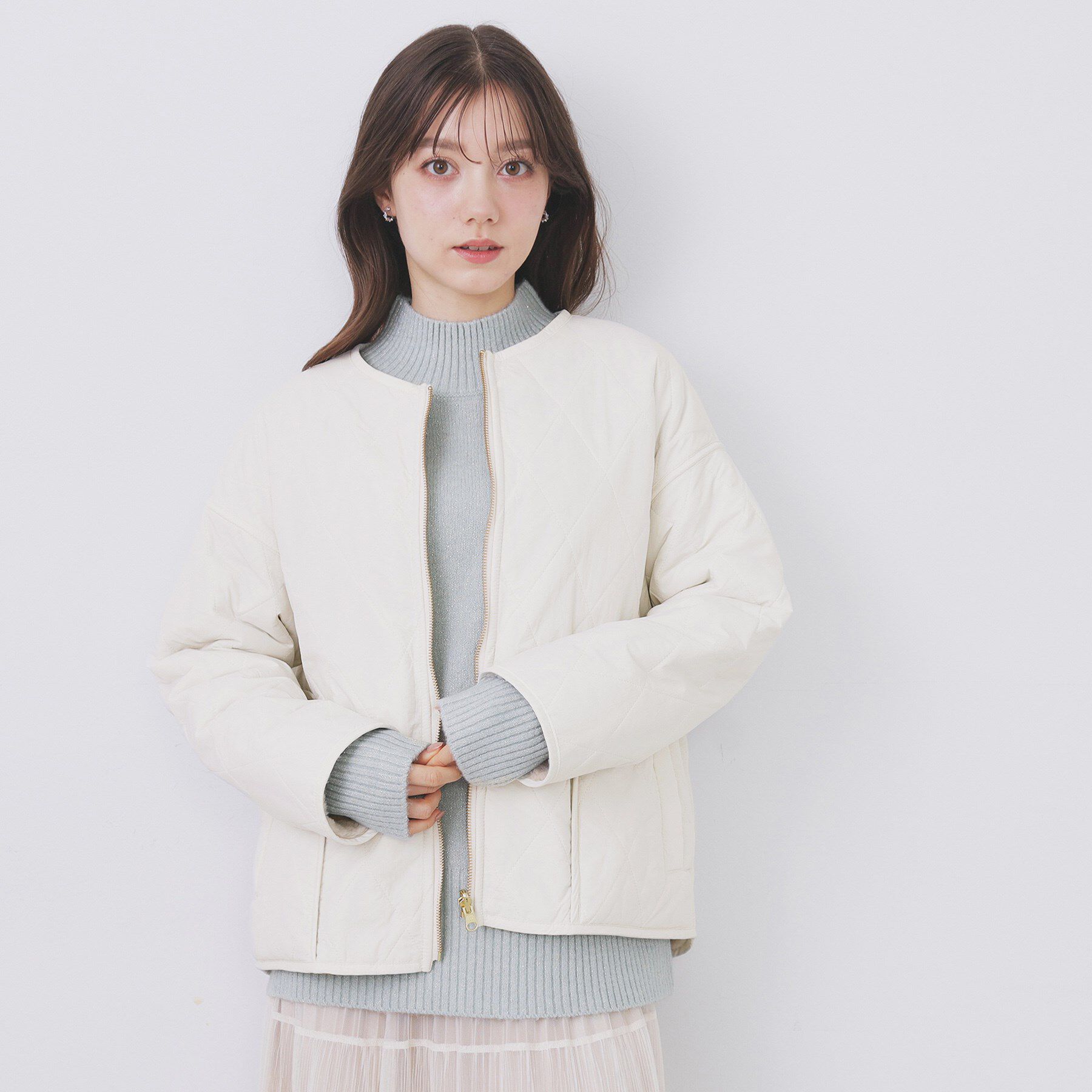 index「リバーシブル キルティングファーブルゾン【洗濯機OK】」|ブルゾン・スタジャン|