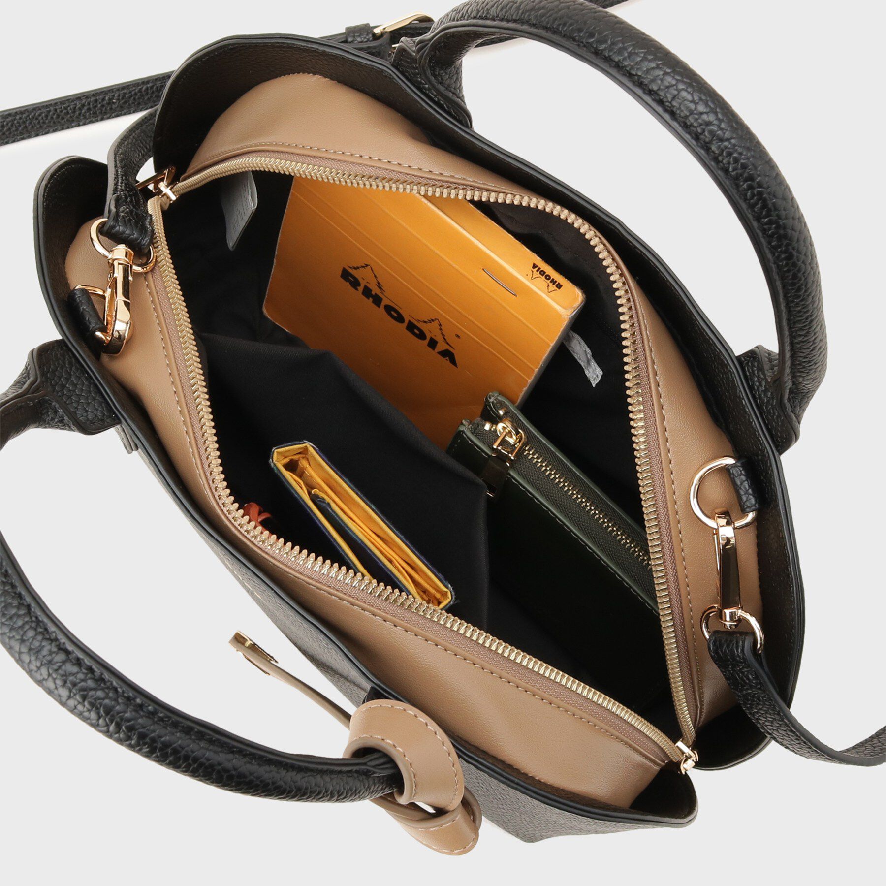 index「軽量合皮バイカラーミドルボストンバッグ【2WAY】」|ボストンバッグ|