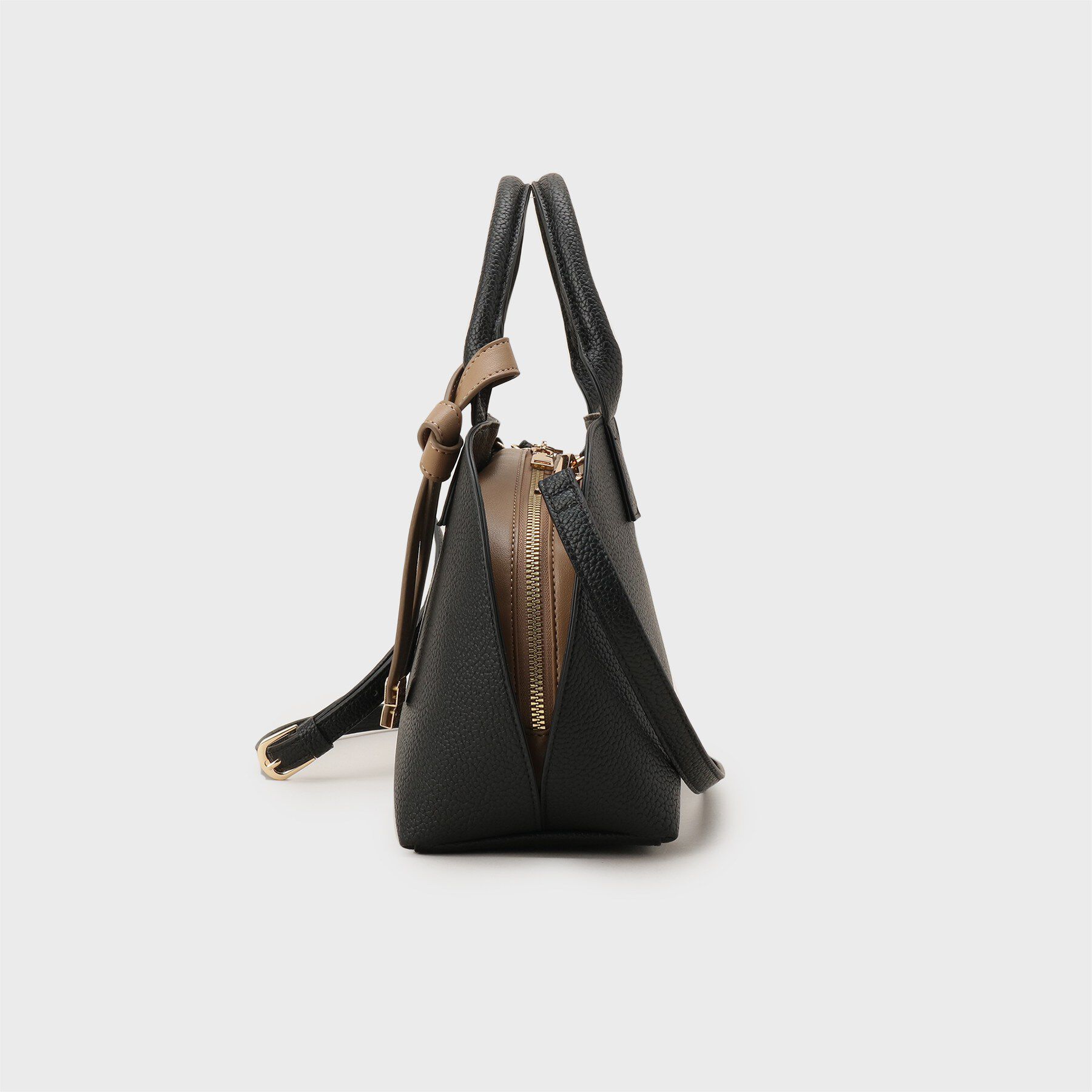 index「軽量合皮バイカラーミドルボストンバッグ【2WAY】」|ボストンバッグ|