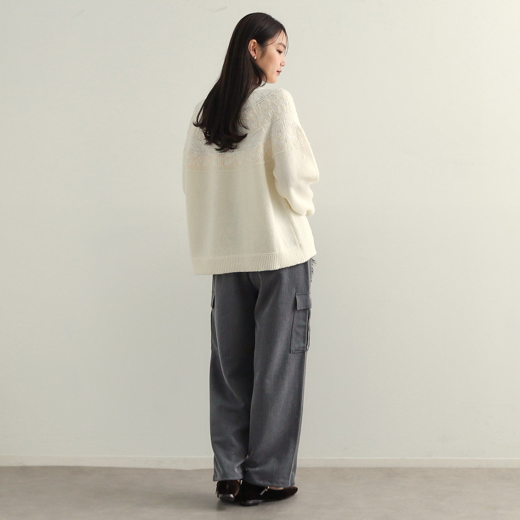 OPAQUE.CLIP「フェアアイル柄ニット【洗濯機洗い可】」|ニット・セーター|