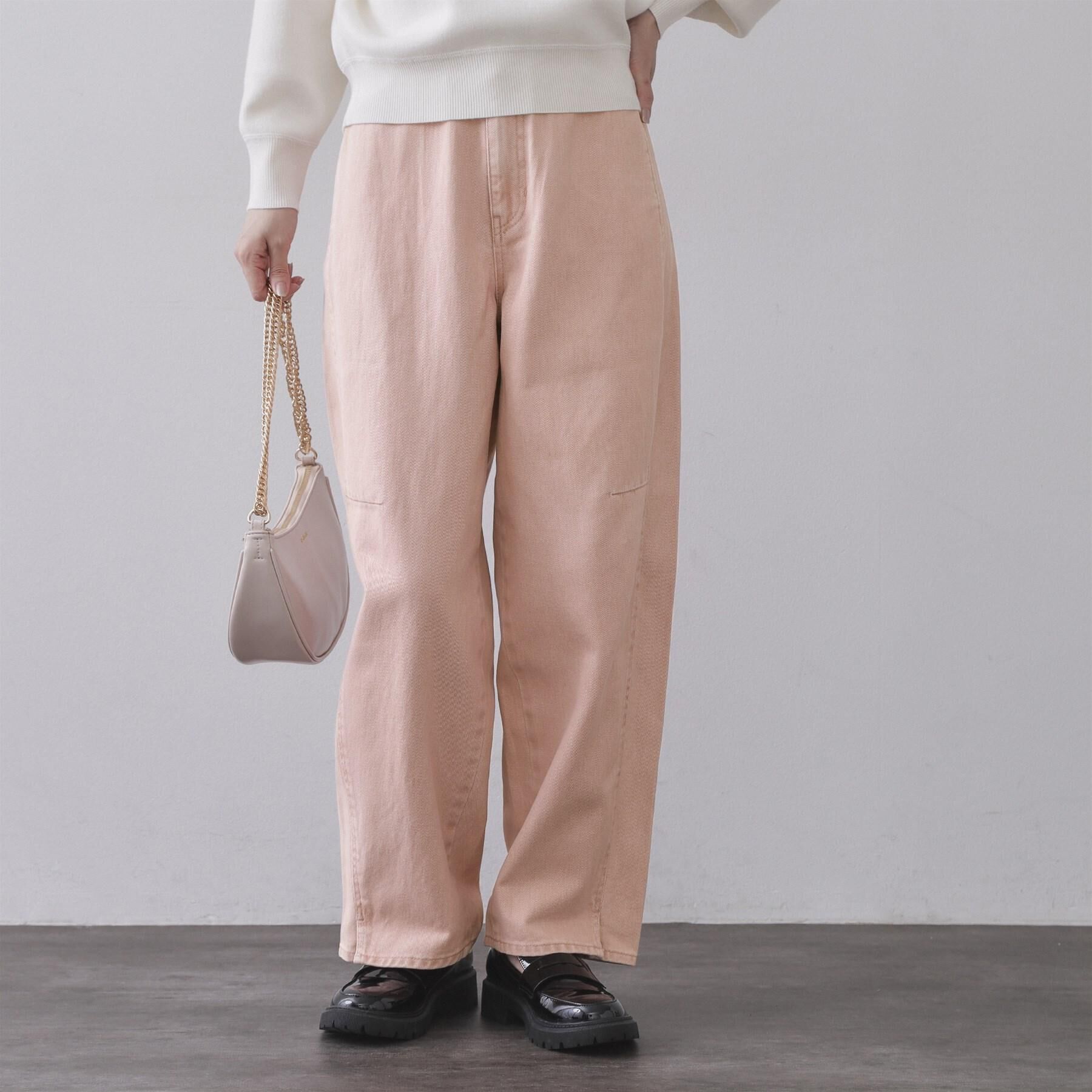 OPAQUE.CLIP「カーブシルエットカラーデニム【洗濯機OK】」|デニム|