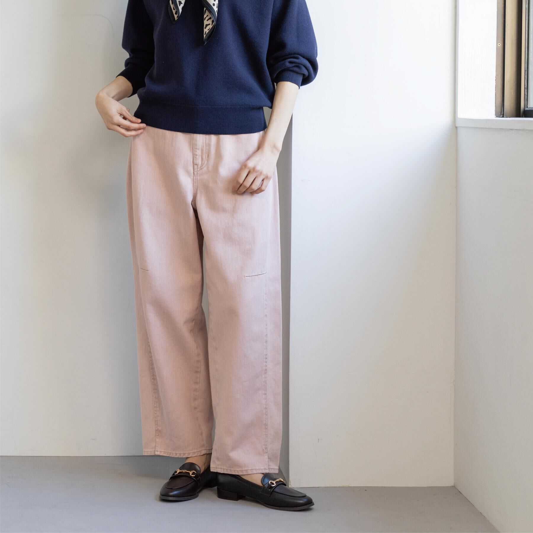 OPAQUE.CLIP「カーブシルエットカラーデニム【洗濯機OK】」|デニム|