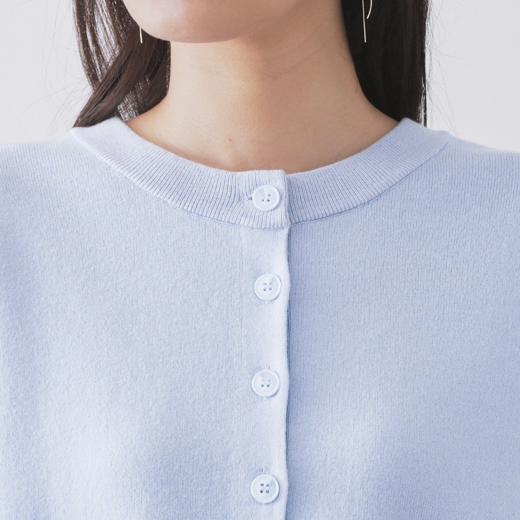 OPAQUE.CLIP「ヘンリーネックニット／前後2WAY【洗濯機OK】」|ニット・セーター|