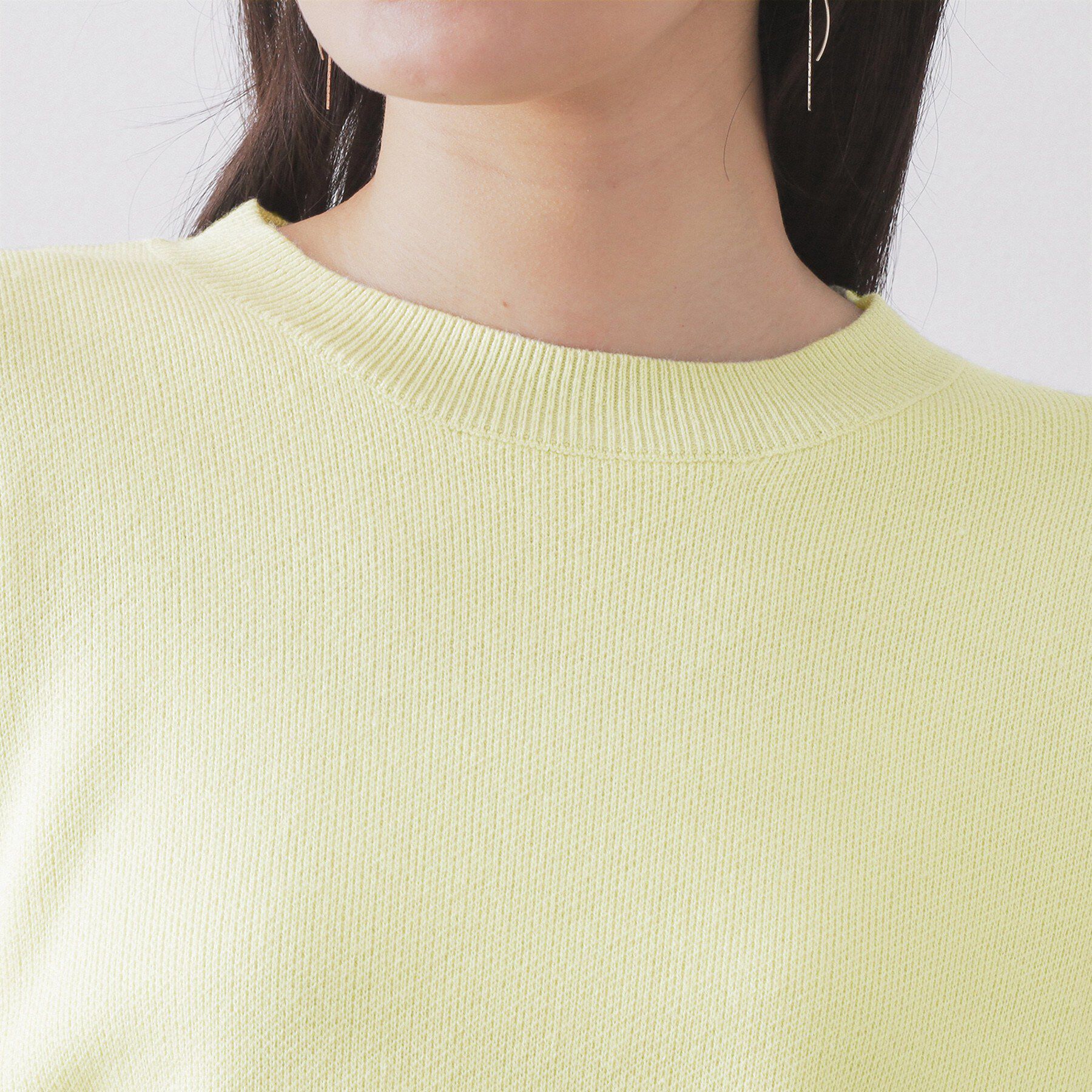 OPAQUE.CLIP「ループヤーンスリーブニット【洗濯機OK】」|ニット・セーター|