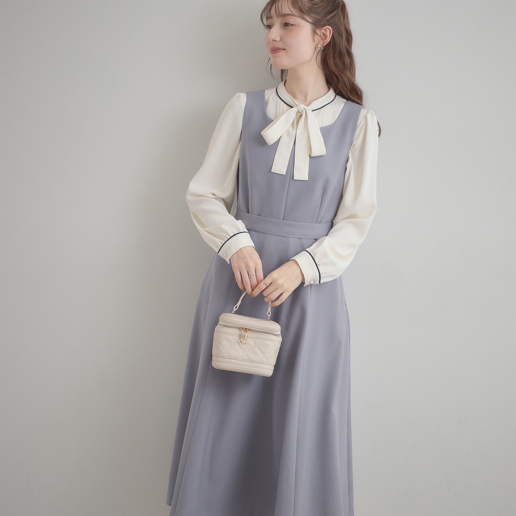 Couture broach「【洗える・ハレの日・通勤】ハートネック フレアージャンスカ」|ワンピース|