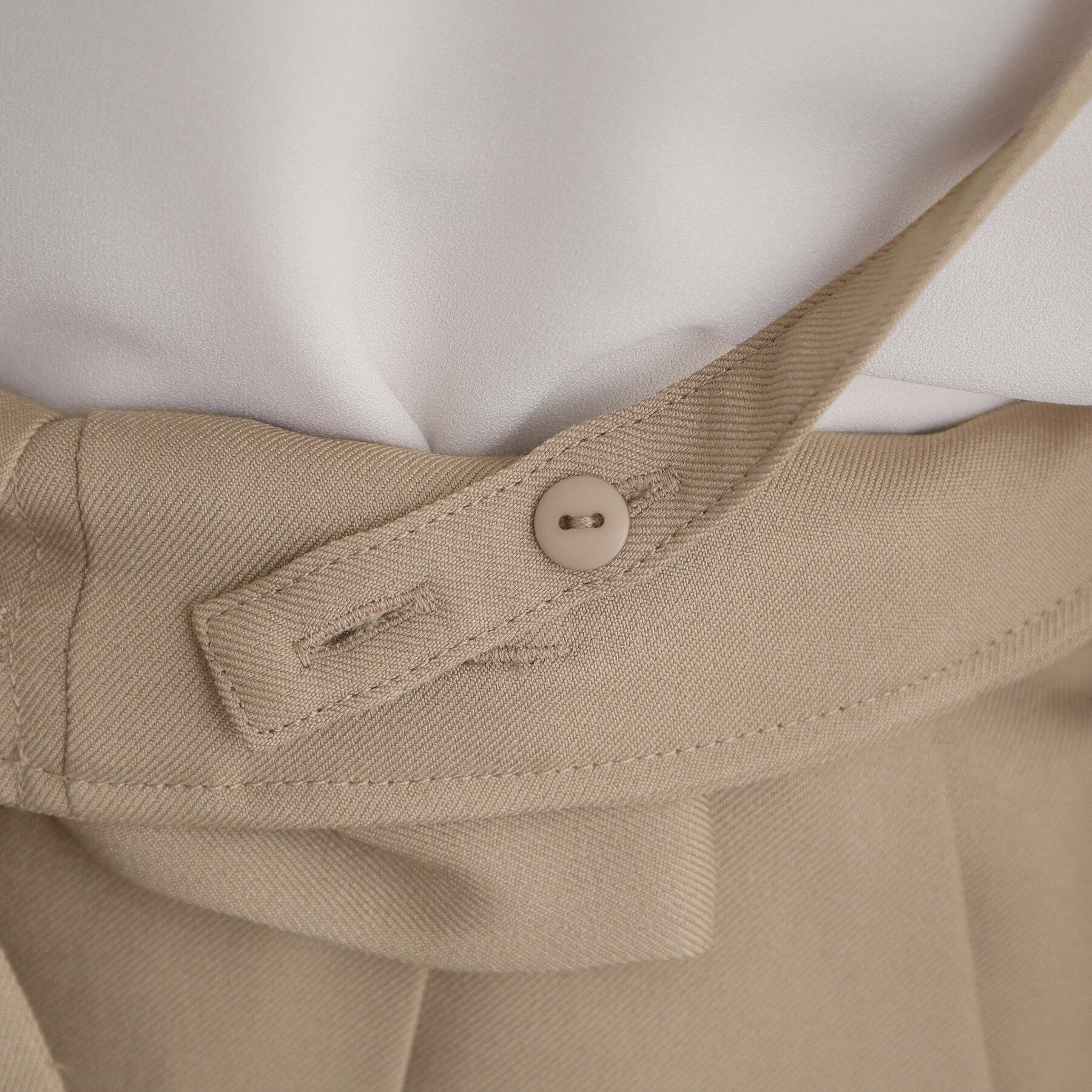 Couture broach「【洗える・通勤】ウエストリボン サスペンダー付きワイドパンツ」|その他|