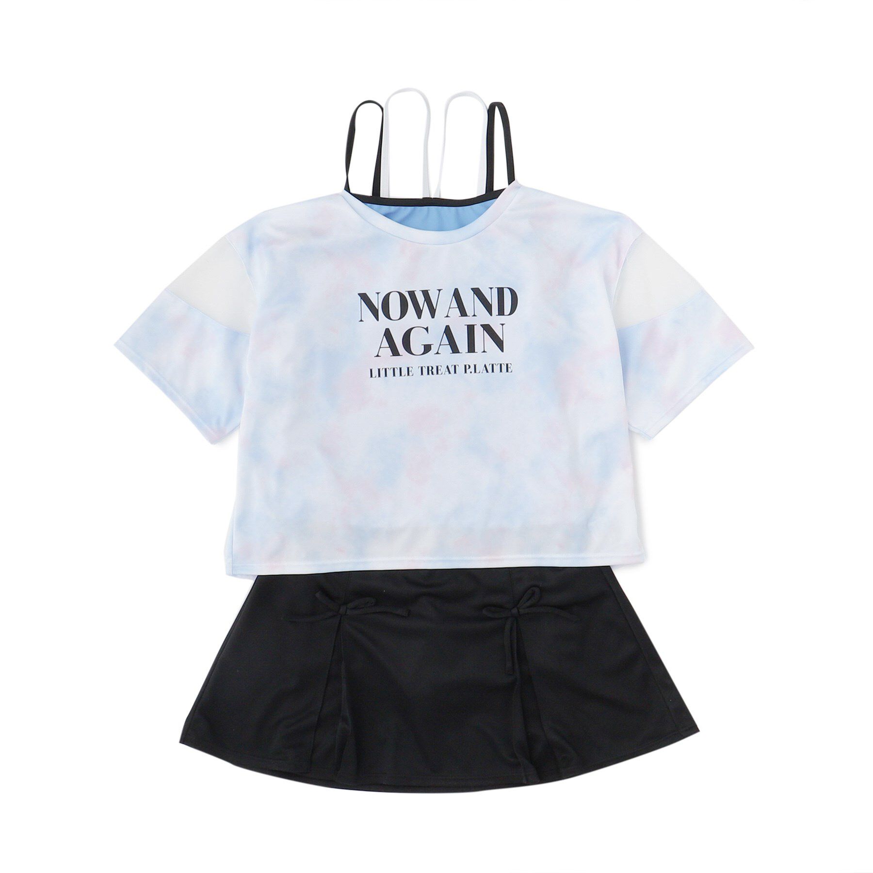 PINK-latte「袖スリットT付タンキニ4点セット」|その他|