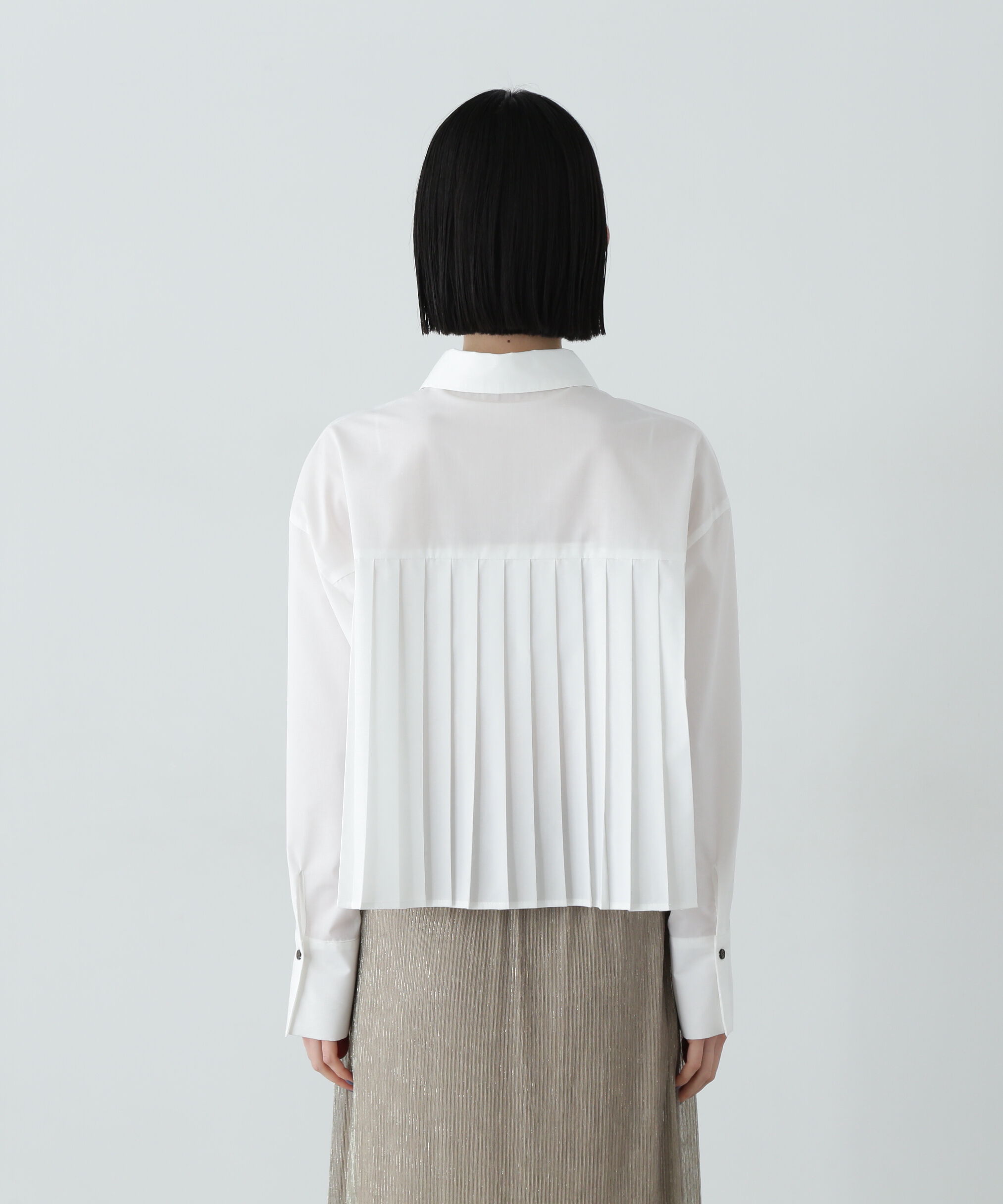  「バックプリーツショートシャツ」|シャツ・ブラウス|