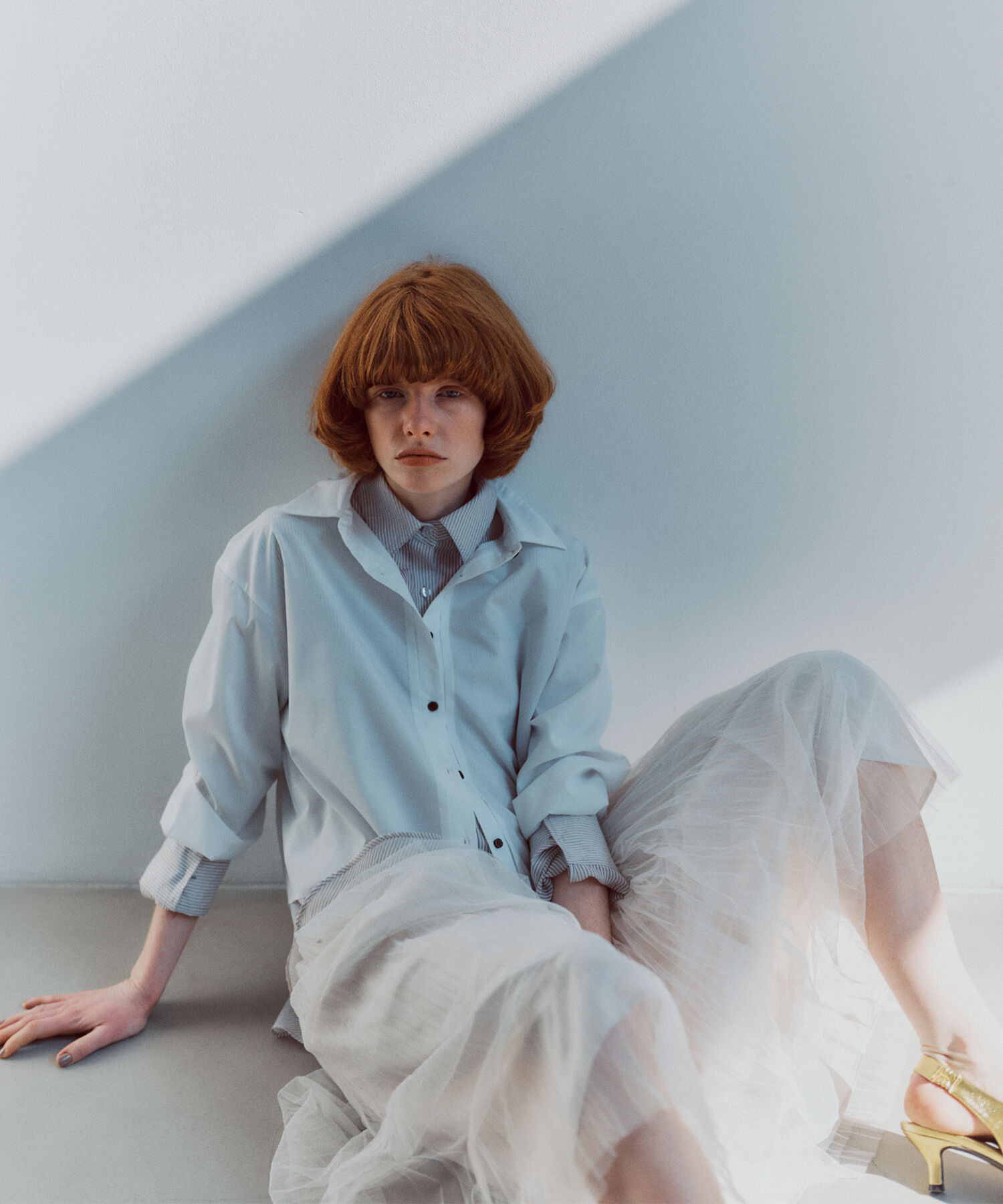  「バックプリーツショートシャツ」|シャツ・ブラウス|