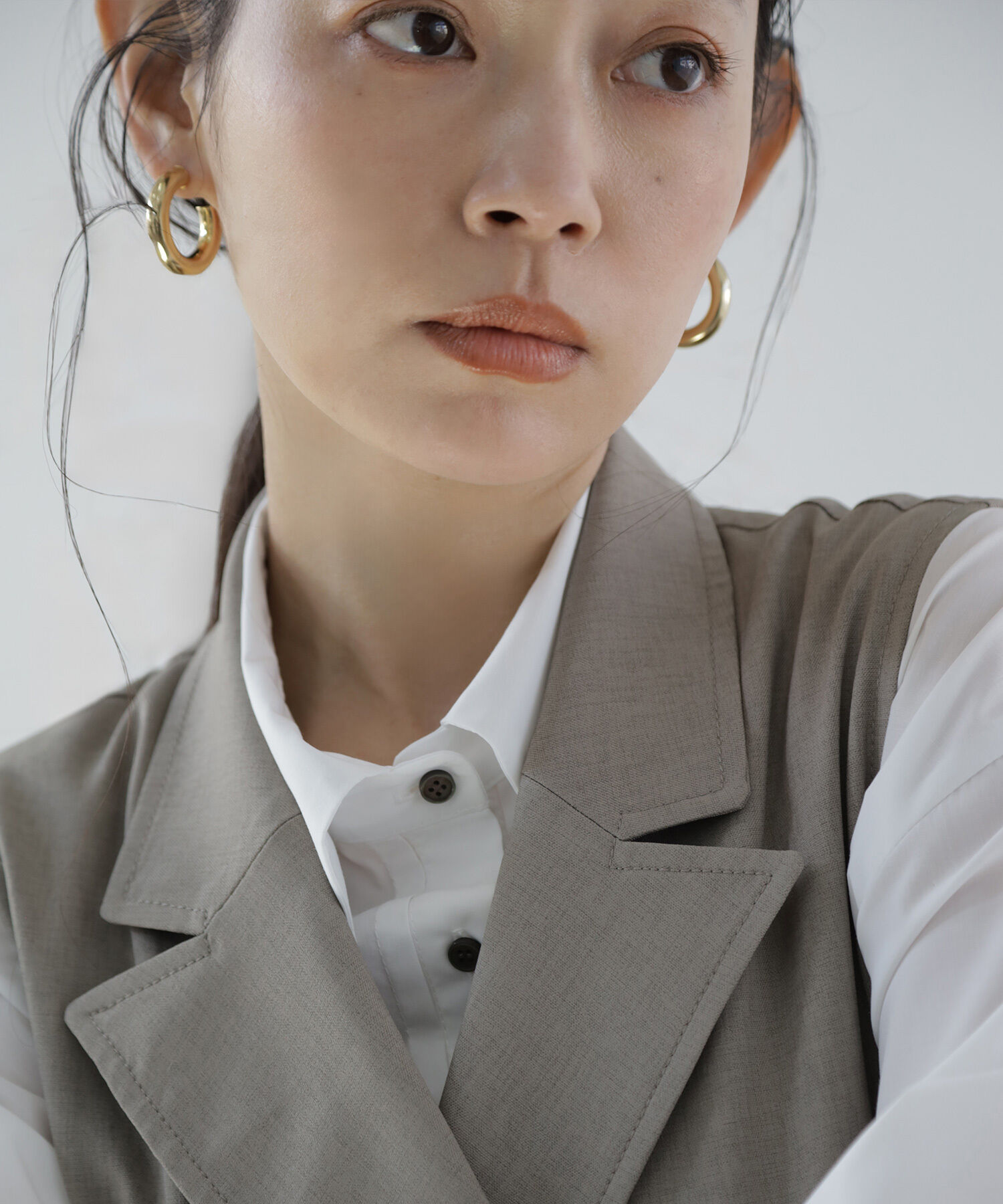  「バックプリーツショートシャツ」|シャツ・ブラウス|